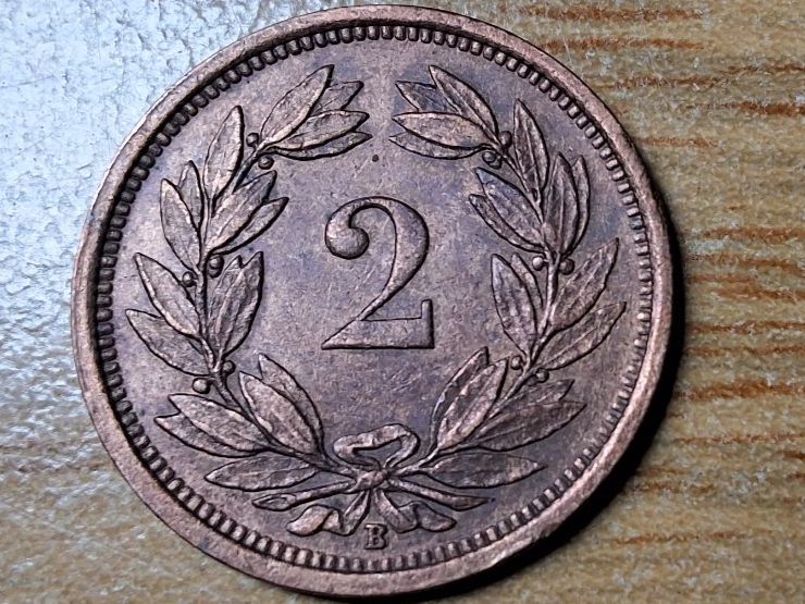 Tutti le monete: 2 Rappen 1929 - Selten! – Usato da Münchenstein venduto da purbach1 7
