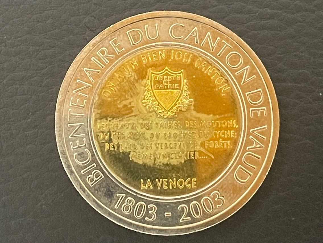 Tutti le monete: Pièce de collection 1 Cilles Vaud 2003 - Rare! – Usato da Lausanne venduto da jbd_g9s7 1
