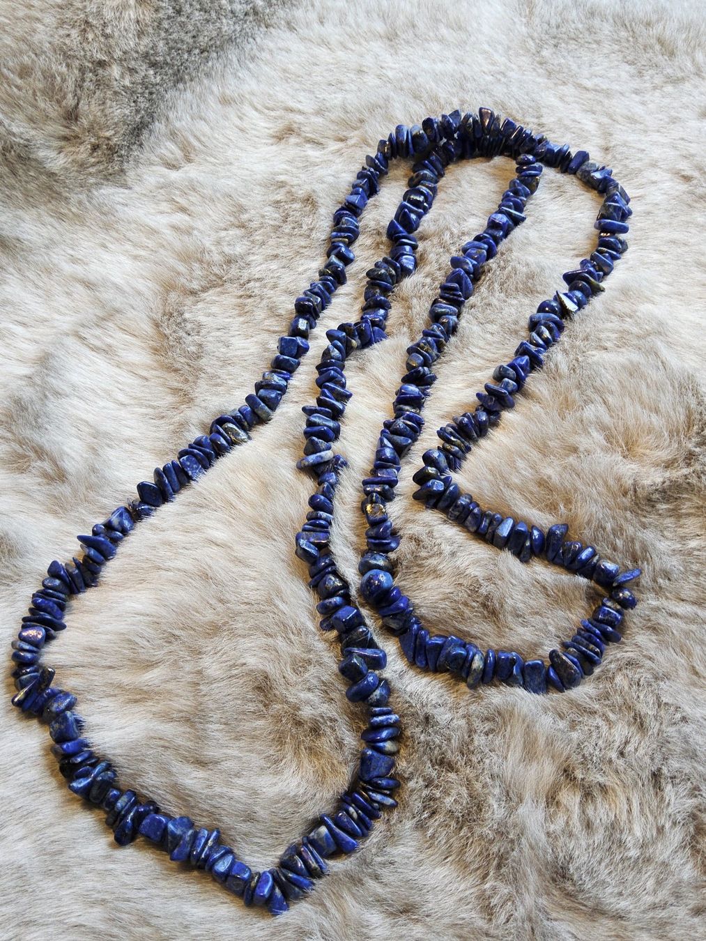 Catenine: Lange köngisblaue Lapislazuli Halskette – Usato da Zürich venduto da SciTec 1