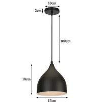 Lampe à suspension moderne  nordique Macaron en fer