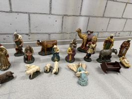 Krippenfiguren Keramik,20-teilig