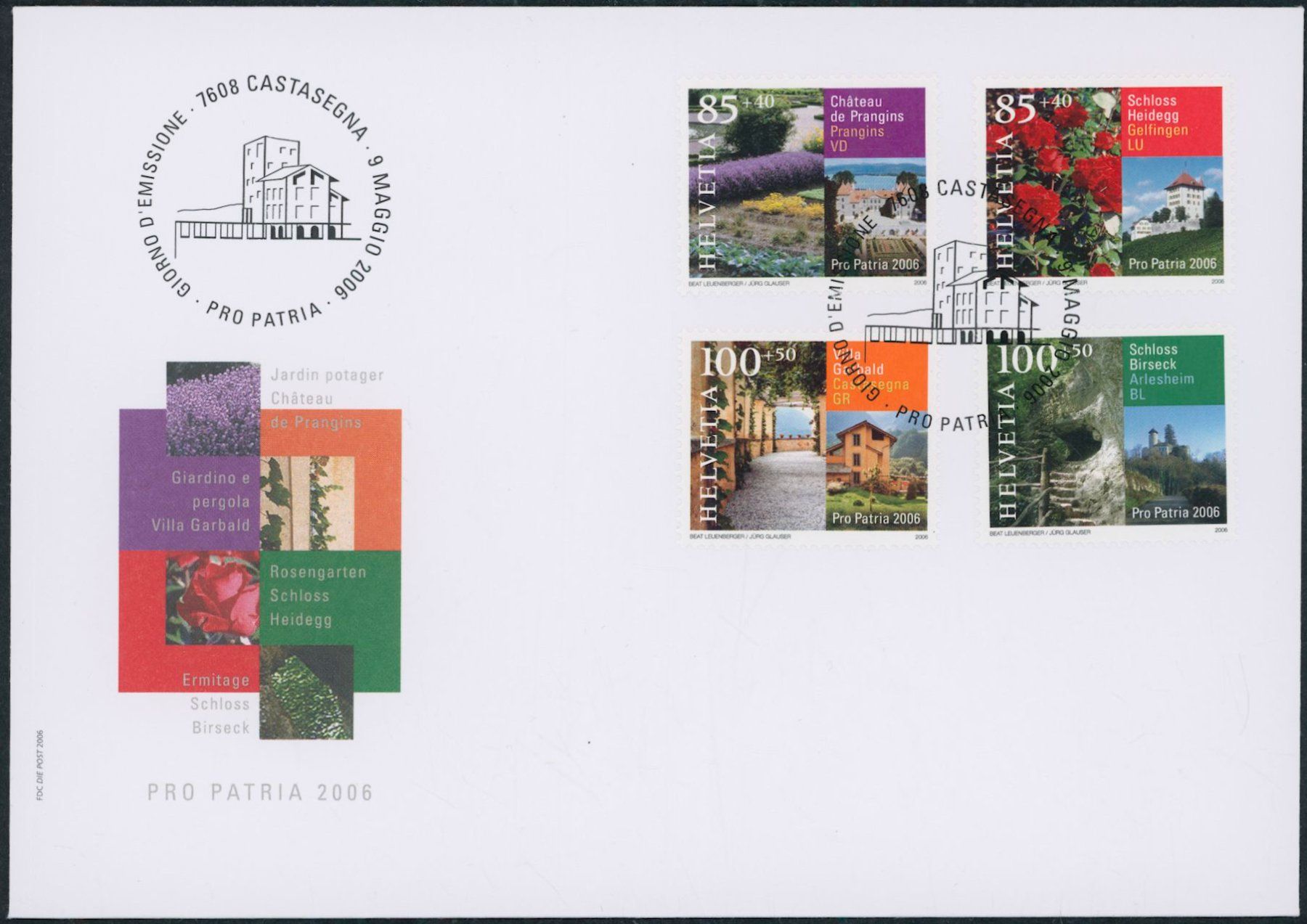 Alle Briefmarken: 2006 - Pro Patria - Ersttagsbrief FDC ET – Gebraucht aus Schindellegi von leecollect