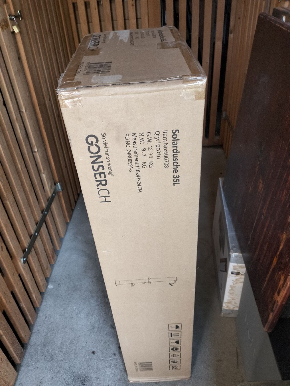 Docce: Solardusche 35 L neu von gonser – Nuovo e nell'imballaggio originale da Ossingen venduto da Challenger74