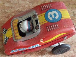 Altes Blechspielzeug Rennauto "3" Agro Car, Vintage Top!