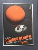 1932,  Flugpost Karte Gordon Bennett nach Wien 