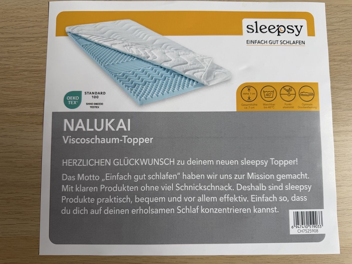 Materassi: Viscoschaum Topper 160x200cm – Nuovo (secondo la descrizione) da Beinwil am See venduto da hugi016