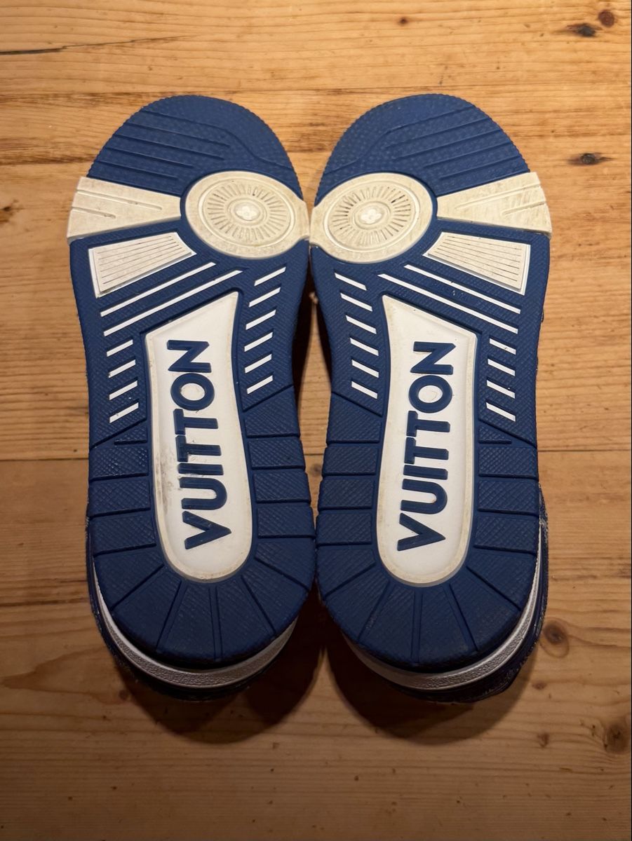 Louis Vuitton Scarpe da uomo: Louis Vuitton LV Trainer Monogram Denim White Blue – Nuovo (secondo la descrizione) da Adliswil venduto da Parosek 5