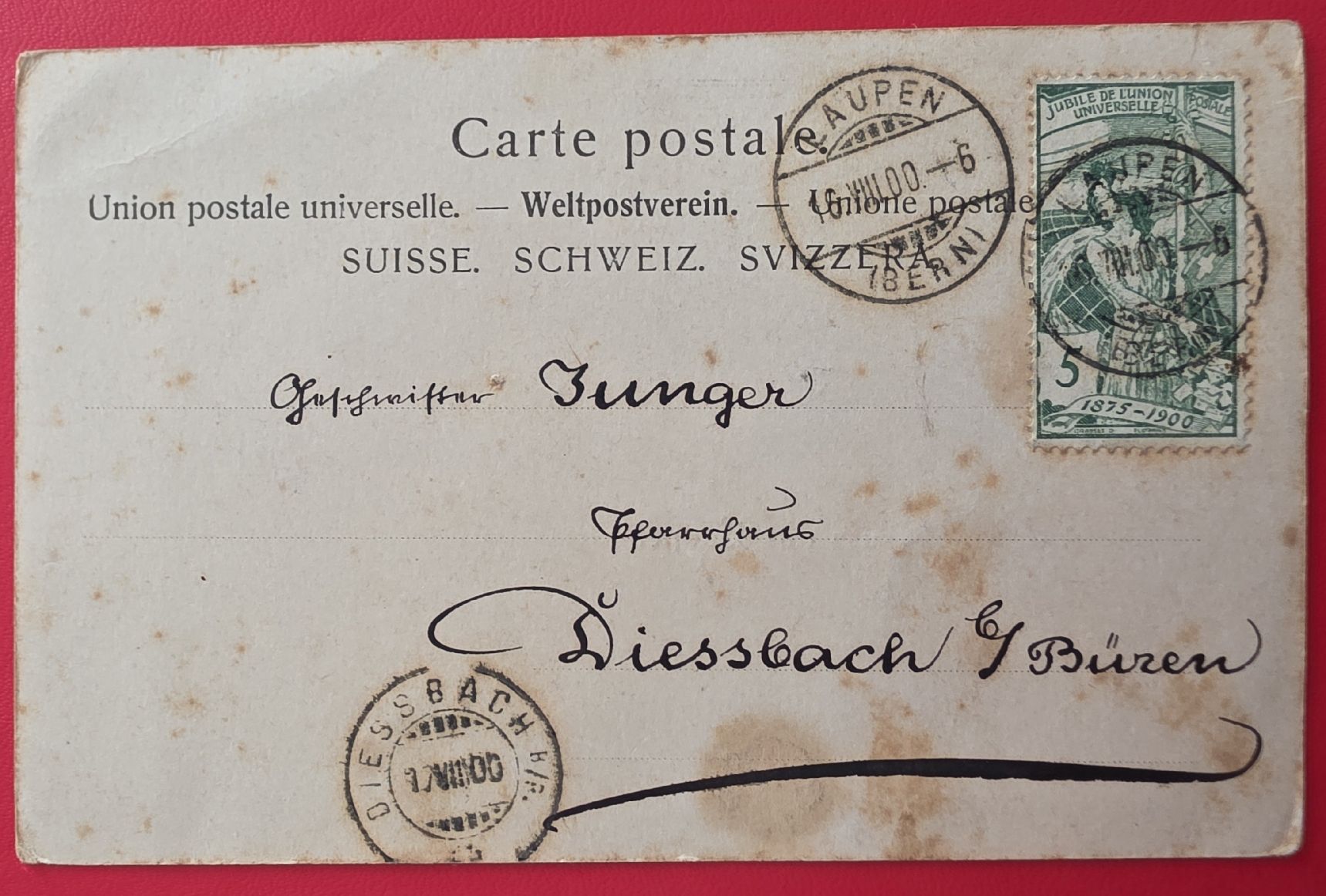 Cartoline postali: Ansichtskarte Laupen  – Usato da Bern venduto da Kocholo 1