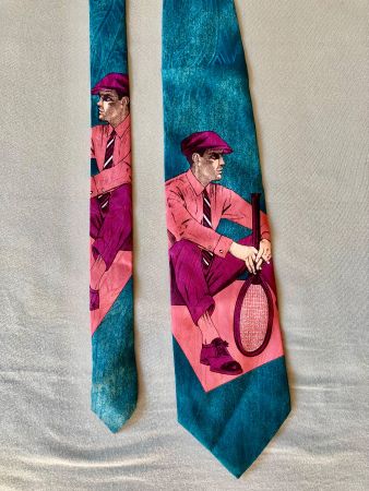 Vintage Seidenkrawatte, Made in Italy, auch als Accessoire