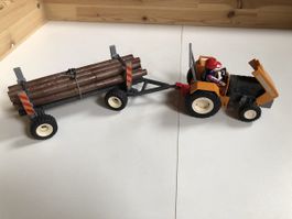 Playmobil Traktor mit Anhänger 