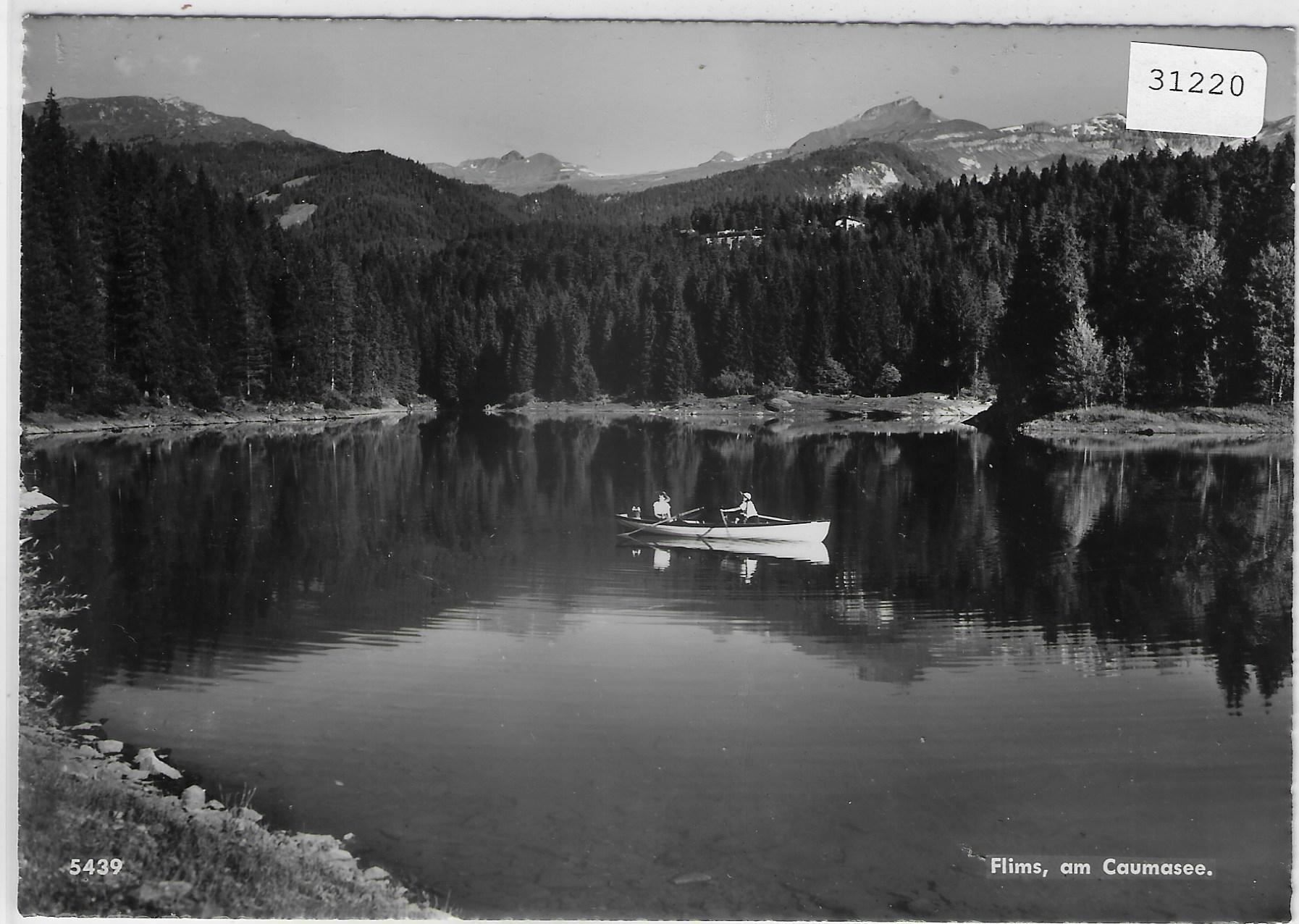 Cartoline postali: Flims, am Caumasee - Ruderboot – Usato da Ettingen venduto da Kartenplanet