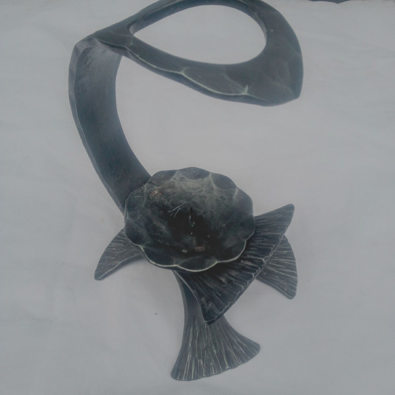 Kerzenständer: Kerzenständer schmiedeeisern, massiv, 29cm – Gebraucht aus Luzern von toenu23