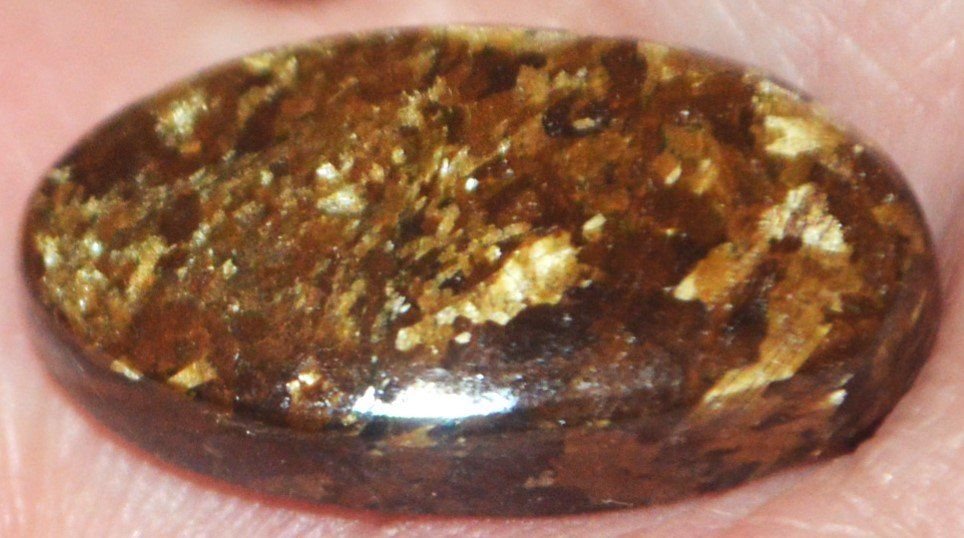 Minerali & Pietre curative: Cabochon L-2202 – Bronzit 23x12mm – Nuovo e nell'imballaggio originale da Goldiwil (Thun) venduto da han_v5b7 6