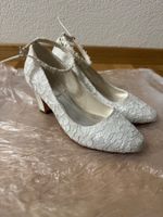 Weisse Brautschuhe, Grösse 37, elegant und bequem!