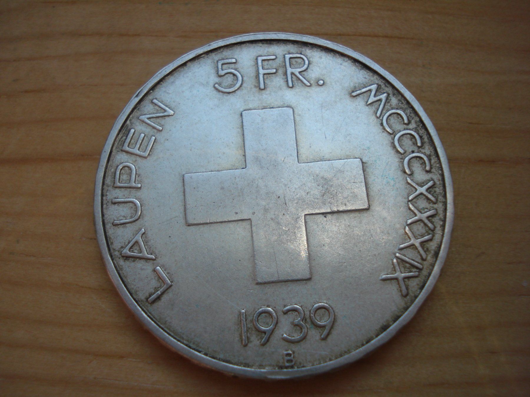 Tutti le monete: (D) 5Fr Laupen 1939 – Usato da Erlach venduto da Net-Coins 1