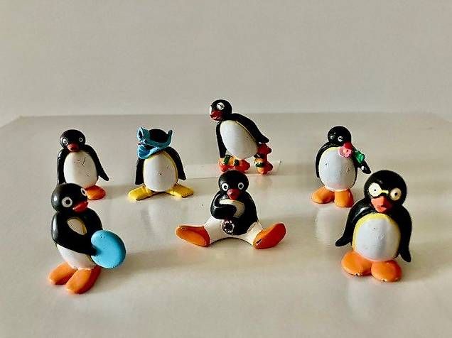 Statuette: Lot de 7 figurines PINGU originales 1990 – Usato da Tannay venduto da Comsa