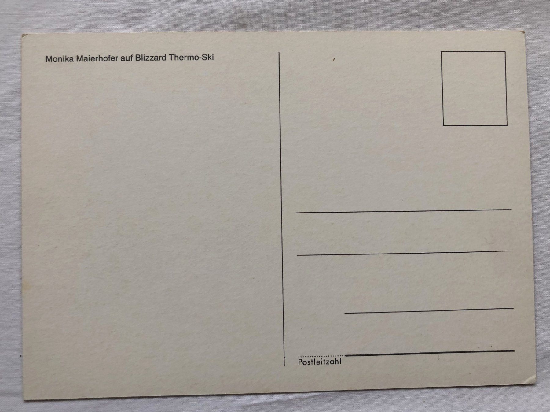 Autografi: Originalautogramm - MONIKA MAIERHOFER – Usato da Schaffhausen venduto da durruti 1