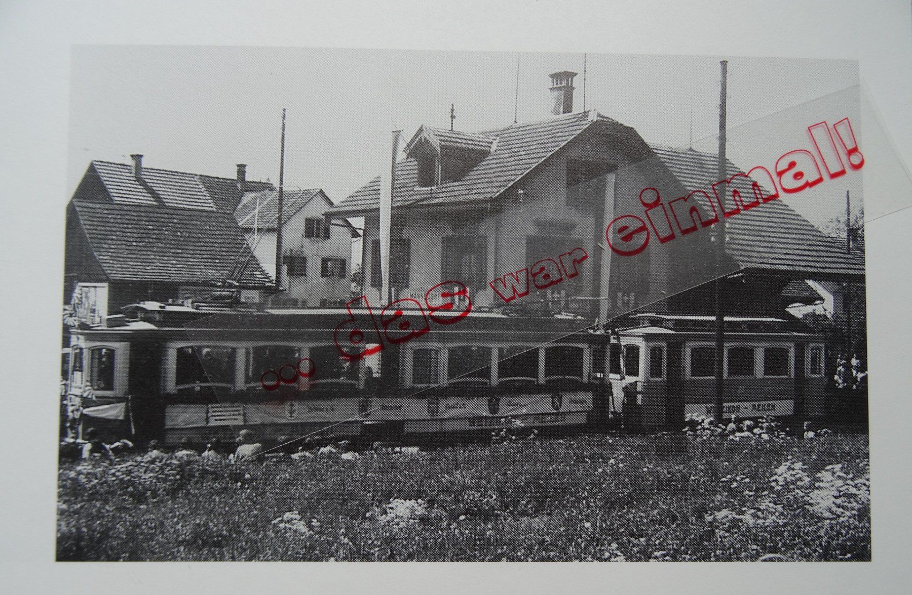 Cartoline postali: Zürich Männedorf Bahnhof  anno dazumal – Usato da Safnern venduto da Wstussi
