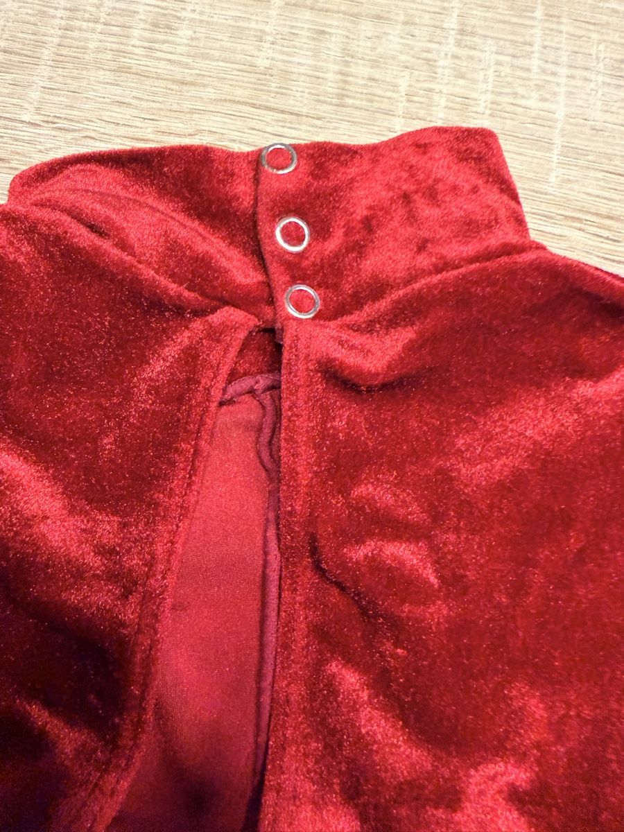 Scarpe, pantaloni & magliette da ginnastica: Roter Samt Catsuit, Grösse 158! – Usato da Trimbach venduto da Schwaenchen 2