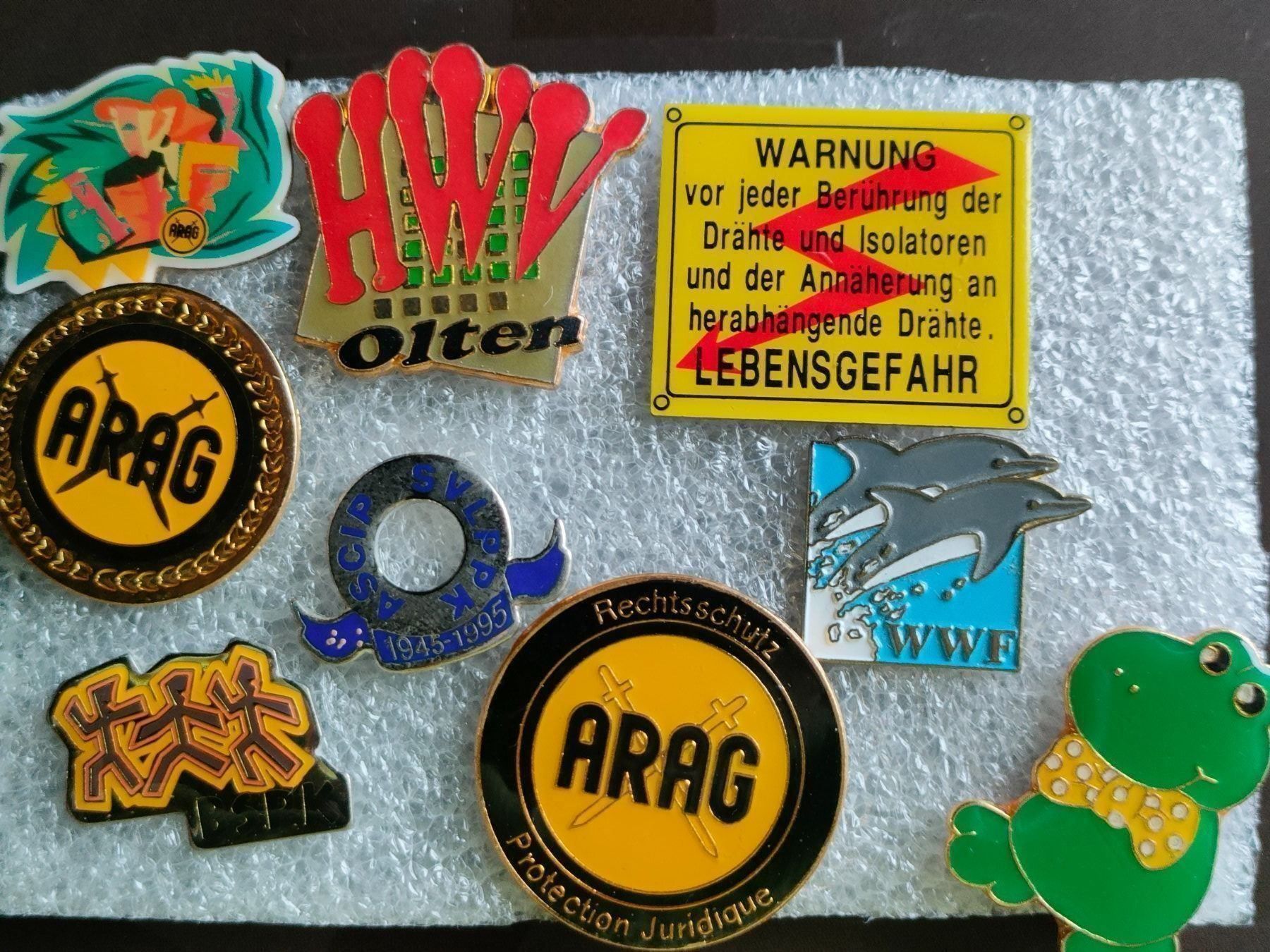 Placchette & Badge: Pins SBB/ARAG/WWF/HWV – Usato da Brugg AG venduto da Mashaba 1