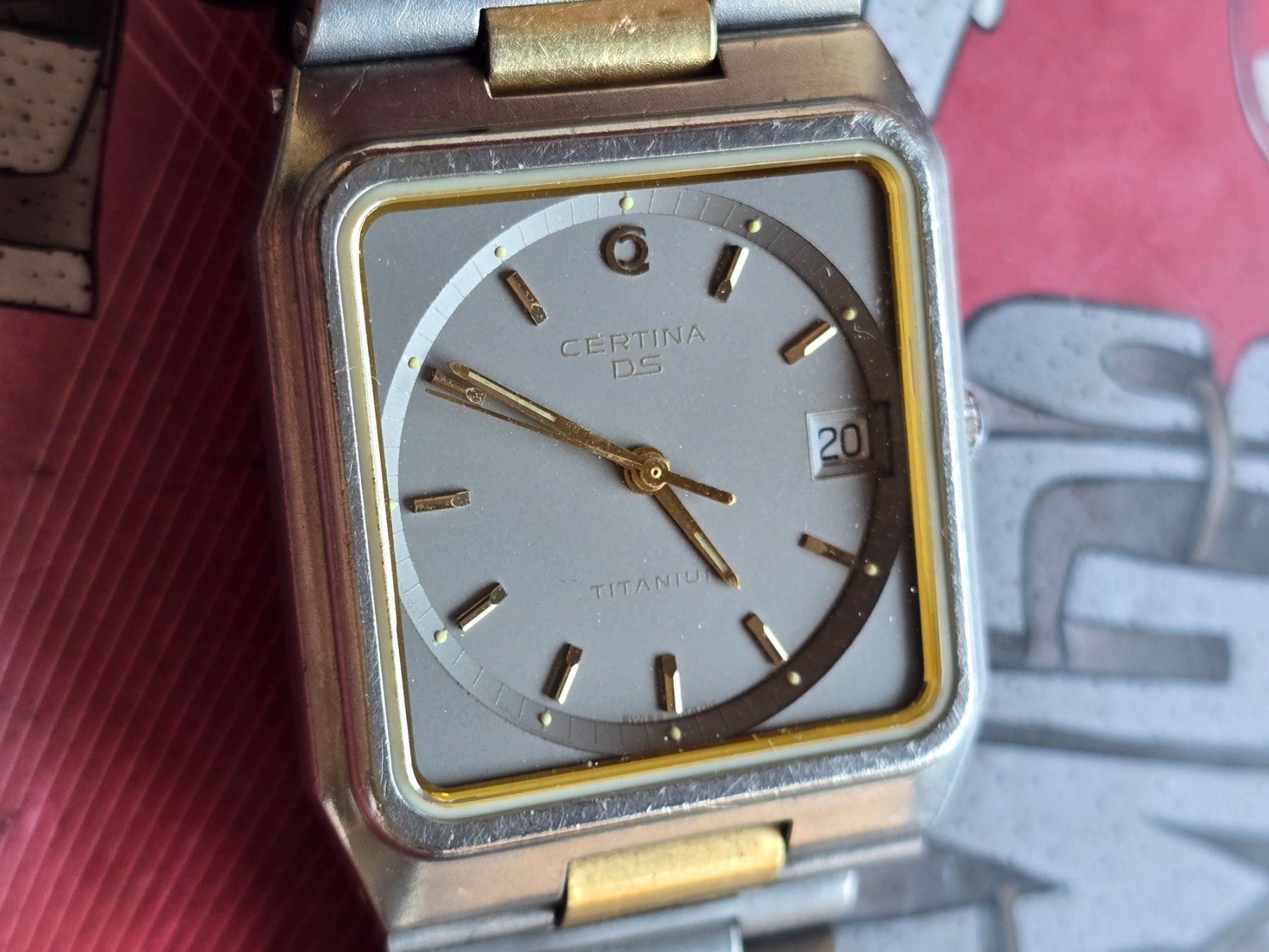Certina Orologi: 355 Certina DS Titanium / Gold wunderschoen – Usato da Muri AG venduto da Corredor 2