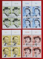 PORTRÄTS VON HANS ERNI 801 - 804 VIERERBLOCK 1990 ET NEU