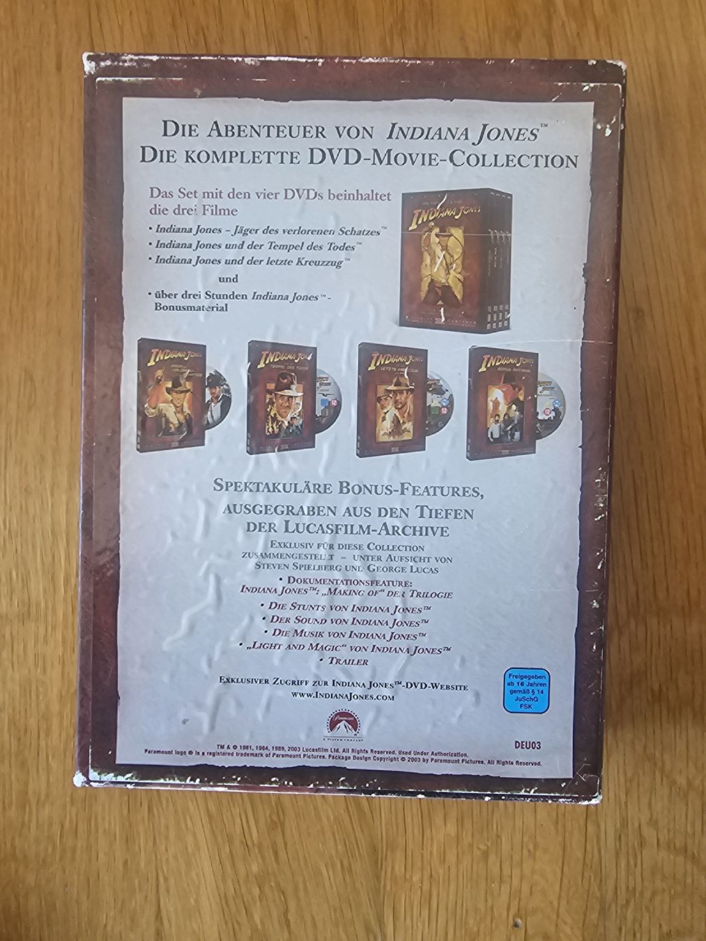 Alle DVDs: Indiana Jones DVD Collection<br> – Neu (gemäss Beschreibung) aus Zürich von -iwan- 1