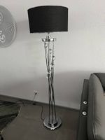 Moderne Designer Stehlampe - Schwarz/Chrom mit Glaskgeln