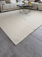 Wollteppich Creme 300 x 400 cm  hochwertig & zeitlos