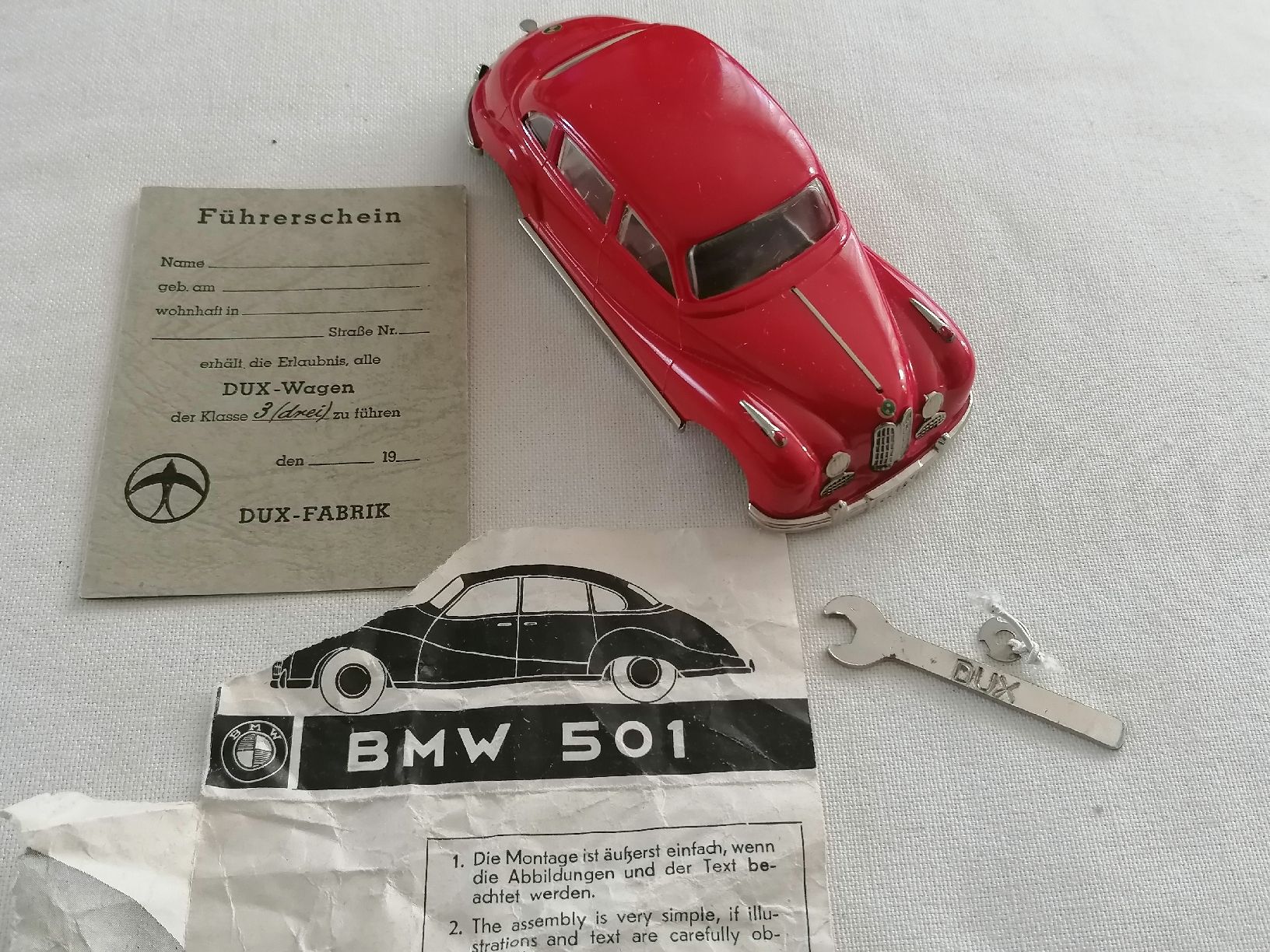 BMW Modellini d'auto: DUX Modellauto - BMW 501 – Usato da Basel venduto da vintagecollector