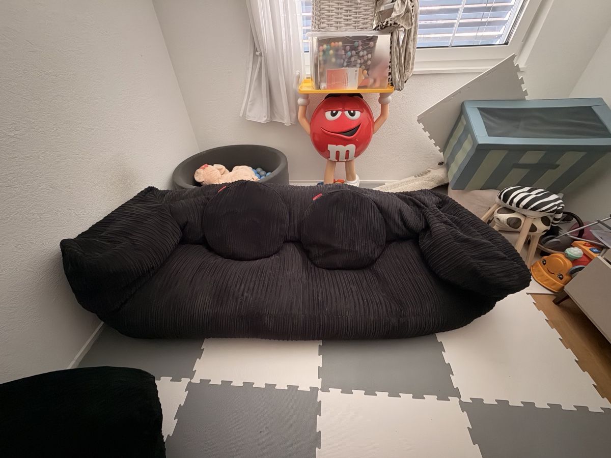 Divani: Grosses schwarzes Sitzsack Sofa – Usato da Neerach venduto da priWalker93