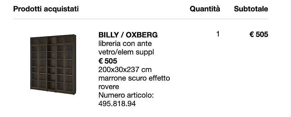Ikea Regale: IKEA BILLY/OXBERG Bücherregal, Glastüren, Dunkle Eichenoptik – Gebraucht aus Lugano von dim_kyv9