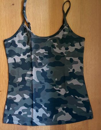 Damen Top Militär Tarnmuster Grösse S neu
