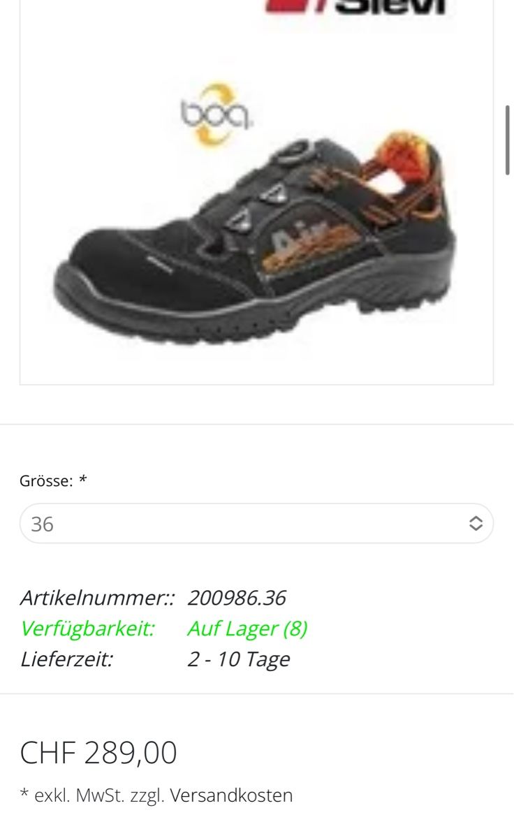 Scarpe da uomo: Sicherheitsschuhe – Nuovo (secondo la descrizione) da Oberentfelden venduto da rma_mmg2 3
