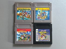 Super Mario Land 1 2 3 Wario Land 2 - 4 GB GameBoy Games
