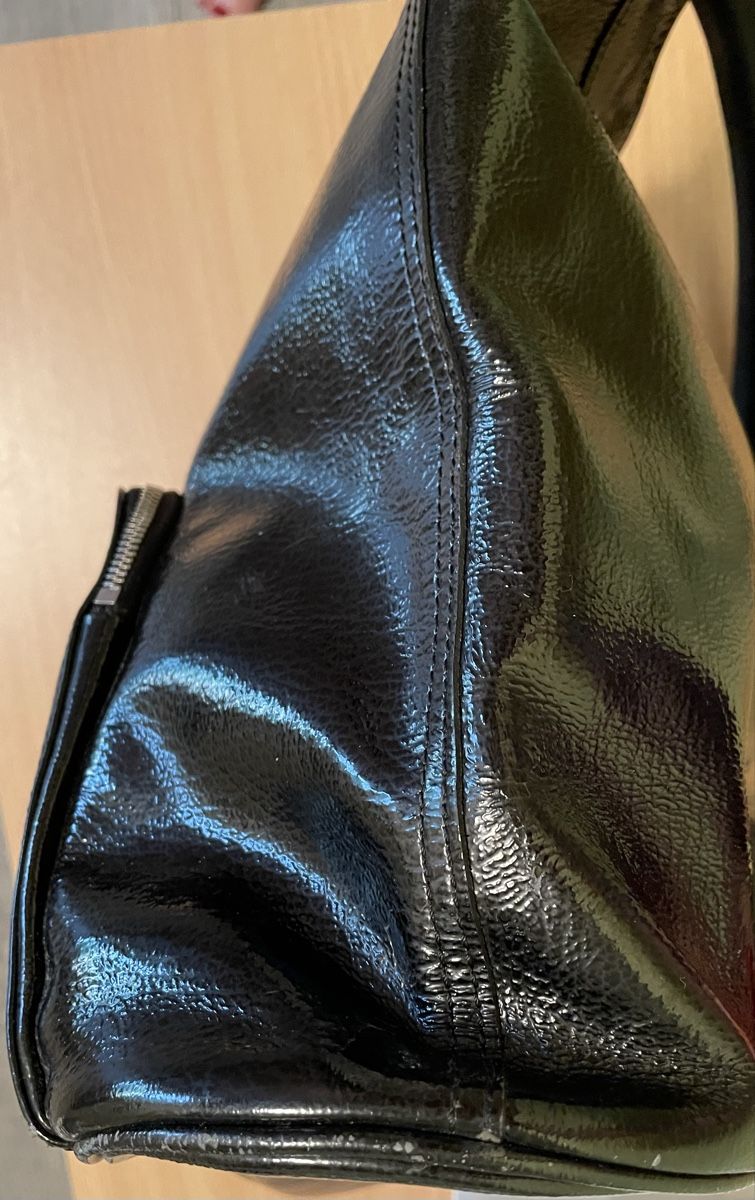 Longchamp Borse da donna: Sac Longchamp cuir verni noir – Usato da Vernayaz venduto da Veron1 5