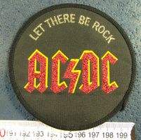 AC/DC "LET THERE BE ROCK" MUSIC AUFNÄHER PATCH OHNE LEIM