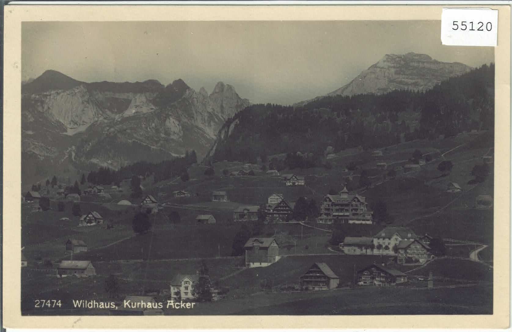 Ansichtskarten: Wildhaus - Kurhaus Acker – Gebraucht aus Ettingen von Kartenplanet