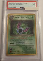 Seltene Dark Golbat Holo Karte, Japanese Rocket Set! PSA 7