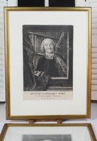Antiker Mezzotinto, gerahmt, I.C. WIRZ 1749