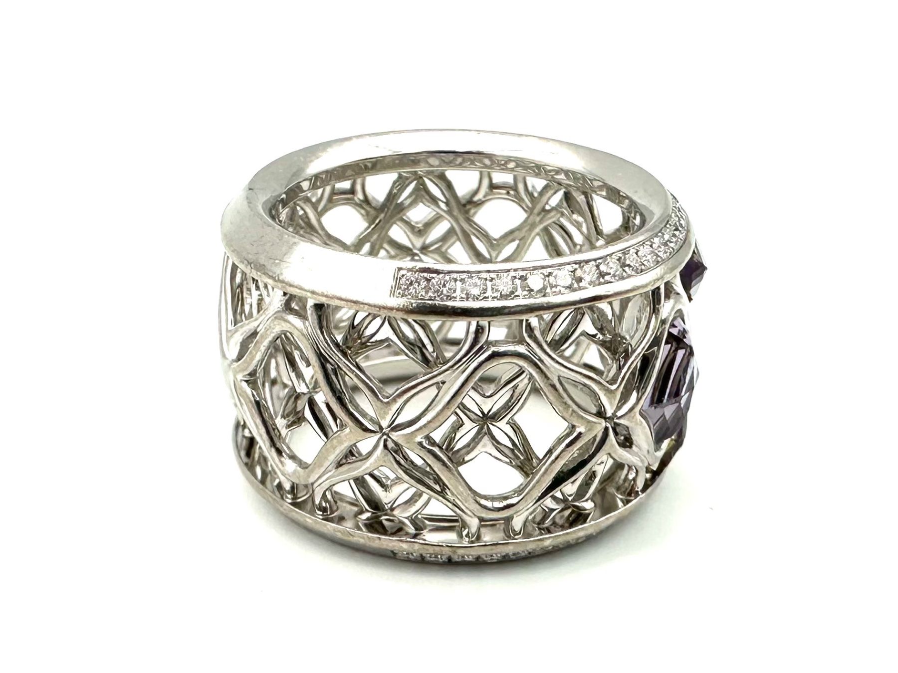 Chopard Ringe: CHOPARD. Bague "Impériale" or blanc, améthystes et diamants – Gebraucht aus Renens VD von Diademe.sarl 5