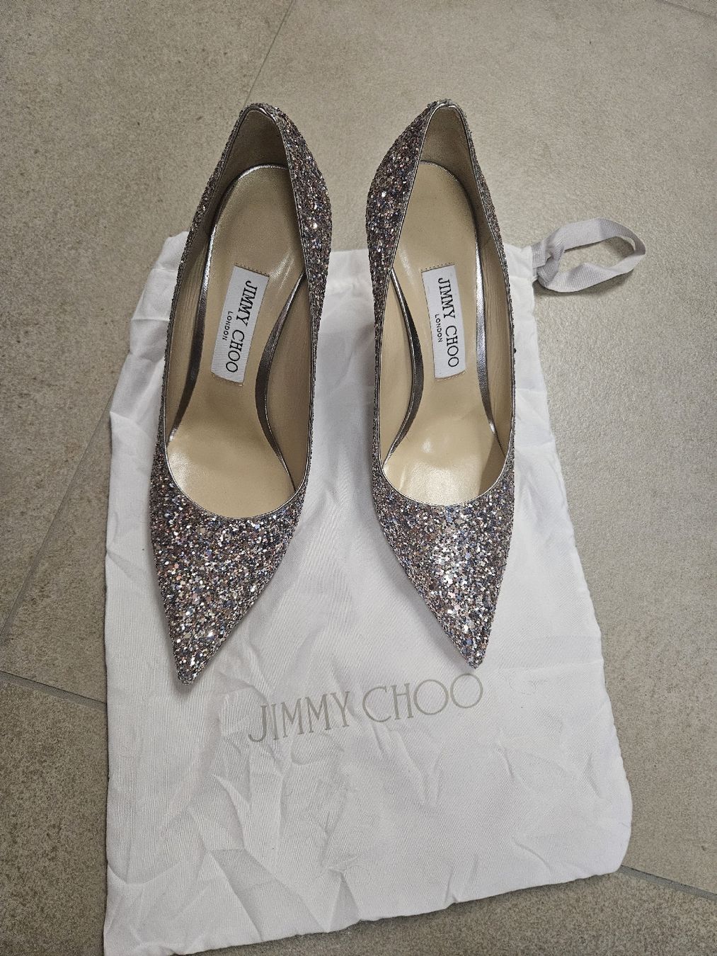 Jimmy Choo Scarpe da donna: Jimmy Choo Glitzer Pumps 37.5 – Usato da ipsach venduto da michat01