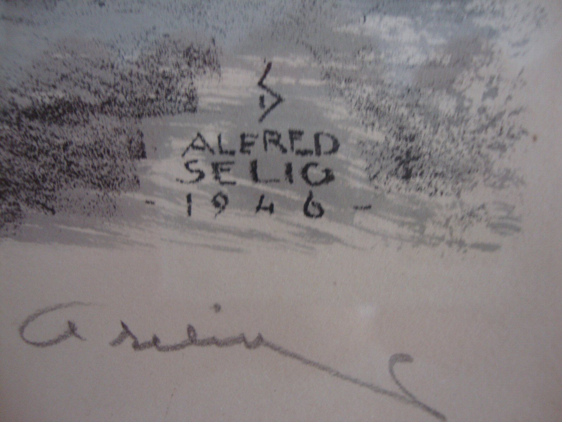 Gemälde: Sérigraphie Alfred Selig – Gebraucht aus Peseux von Bougeoir 1