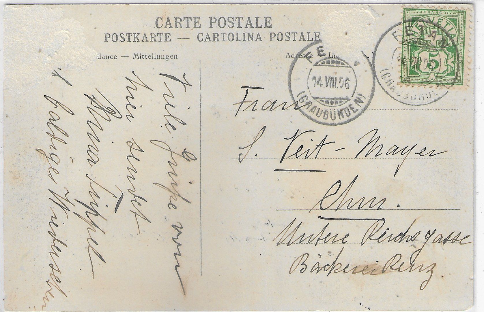 Cartoline postali: Fetan - Dorfansicht – Difettoso da Ettingen venduto da Kartenplanet 1