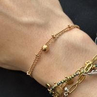 Fossil Rosa Vergoldet Edelstahl Armkette
