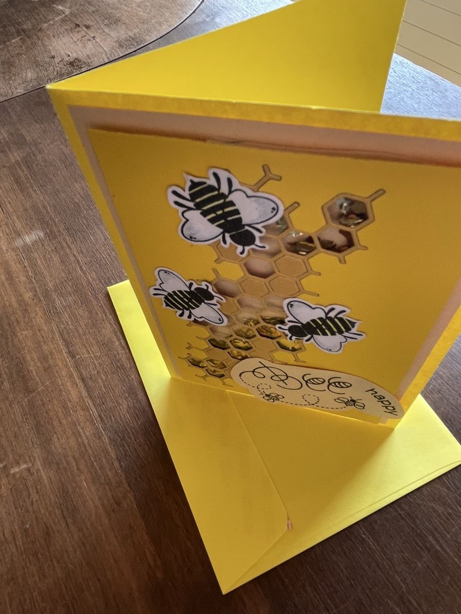 Karten: Grusskarte „Bee happy“ – Neu und originalverpackt aus Lanzenneunforn von elster95 3