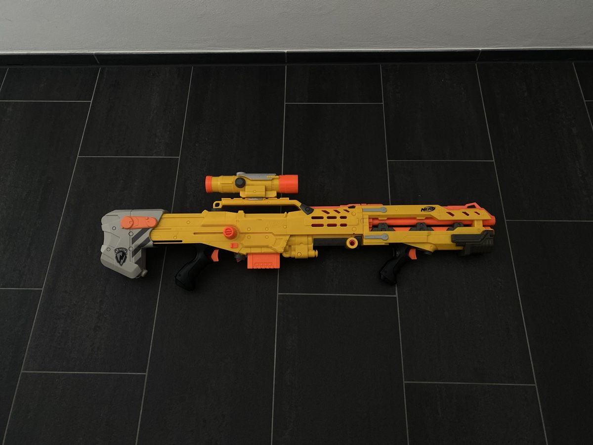 Nerf Giocattoli: Nerf Sniper Longshot CS-6 (Tuningfeder verbaut) – Usato da Langwiesen venduto da lev_j9fw