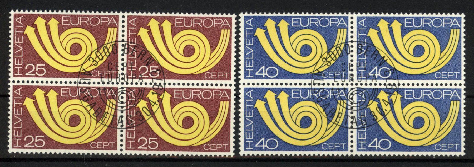 Tutti i francobolli: 1973, Europa, ET – Usato da Willisau venduto da Vollstempel