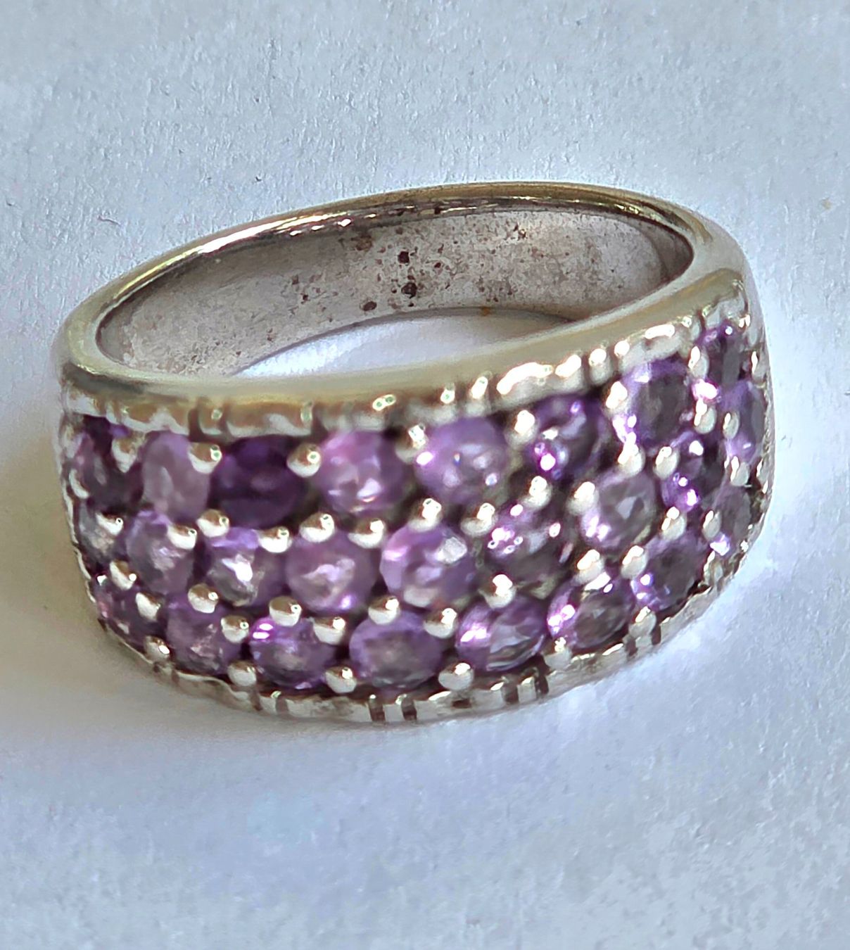 Anelli: Amethist Fingerring – Nuovo e nell'imballaggio originale da Zürich venduto da adriben 7