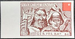 Soldatenmarke 2.WK, Geb Füs Bat 86, Kunst, ges, Wi Inf 471b